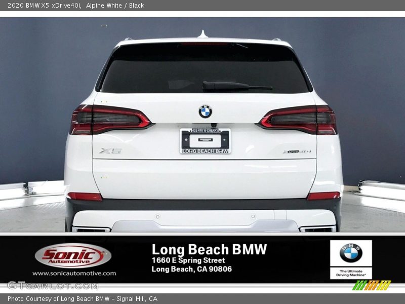 Alpine White / Black 2020 BMW X5 xDrive40i