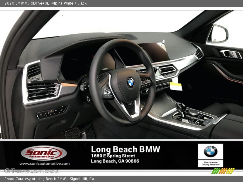 Alpine White / Black 2020 BMW X5 xDrive40i