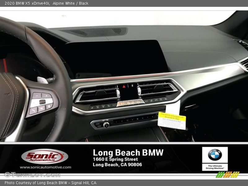 Alpine White / Black 2020 BMW X5 xDrive40i