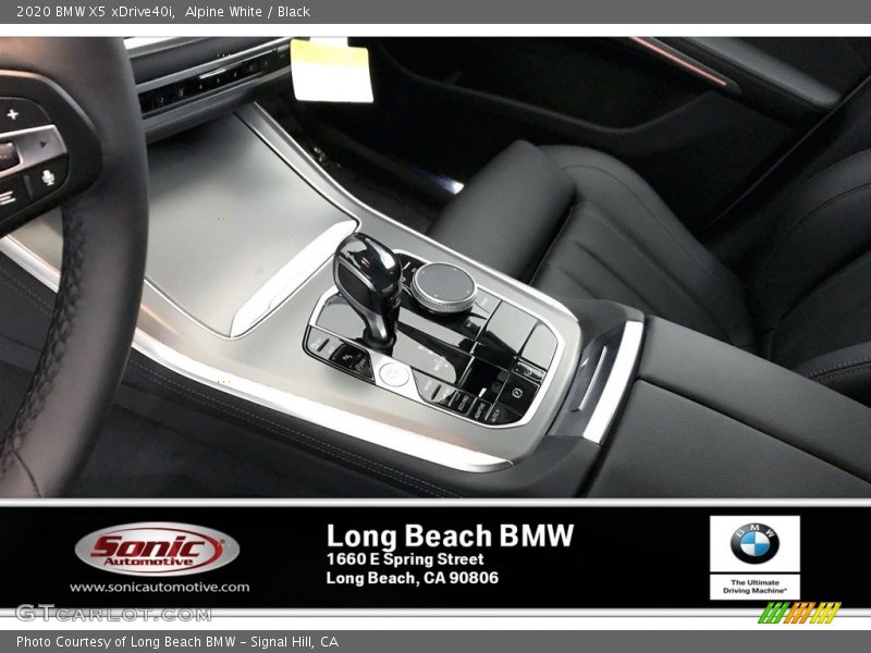 Alpine White / Black 2020 BMW X5 xDrive40i