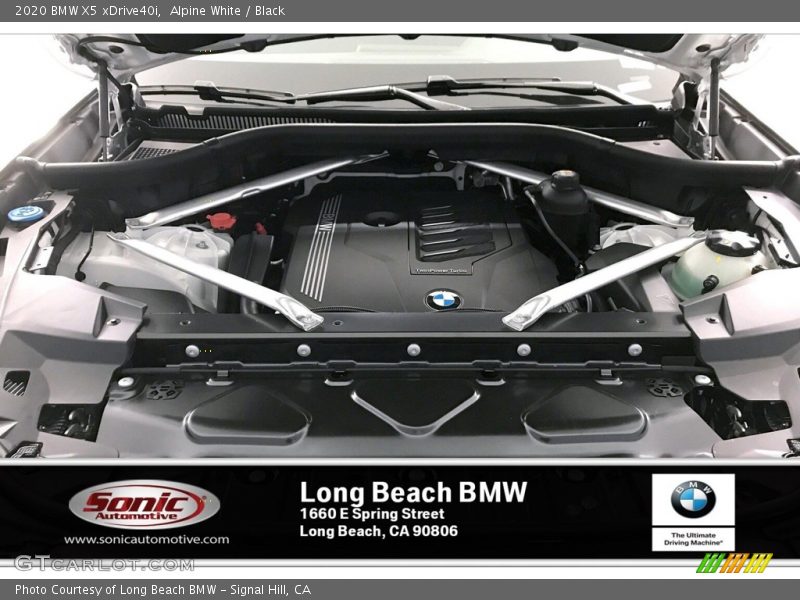 Alpine White / Black 2020 BMW X5 xDrive40i