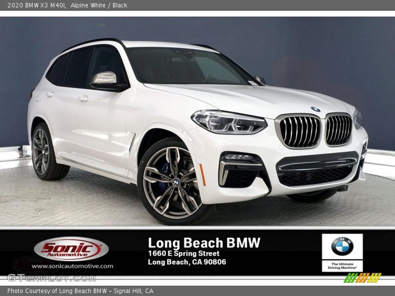 Alpine White / Black 2020 BMW X3 M40i