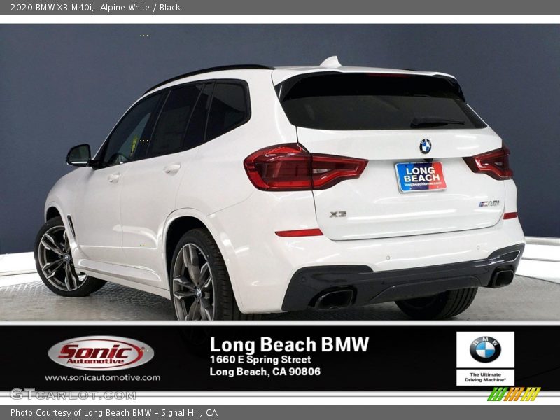 Alpine White / Black 2020 BMW X3 M40i