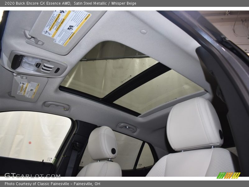 Satin Steel Metallic / Whisper Beige 2020 Buick Encore GX Essence AWD