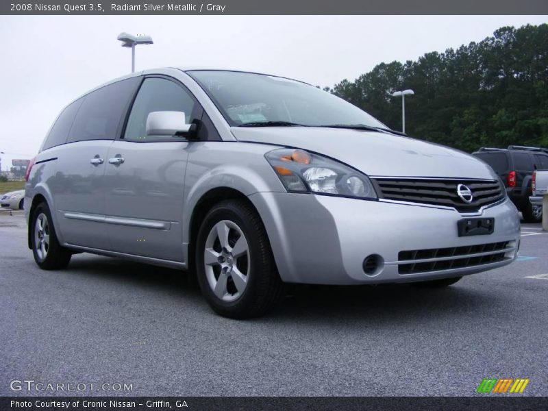 Radiant Silver Metallic / Gray 2008 Nissan Quest 3.5