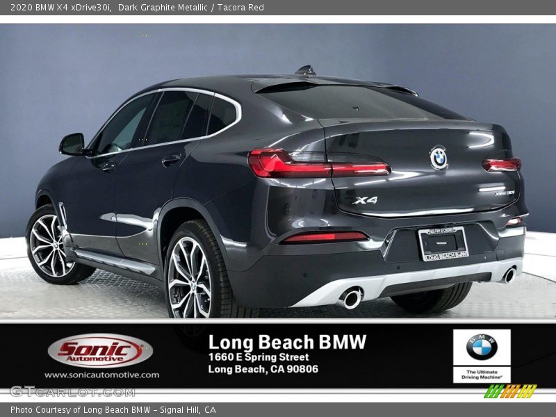 Dark Graphite Metallic / Tacora Red 2020 BMW X4 xDrive30i