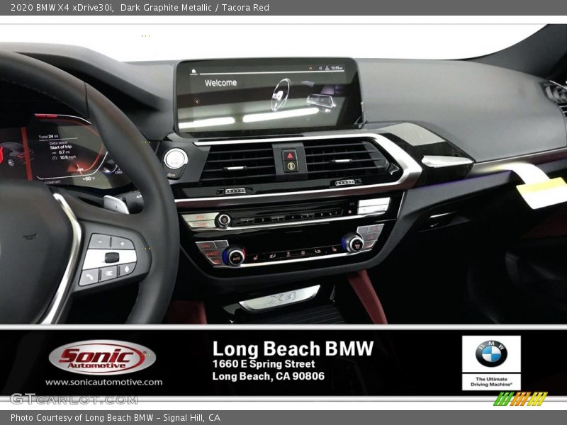 Dark Graphite Metallic / Tacora Red 2020 BMW X4 xDrive30i