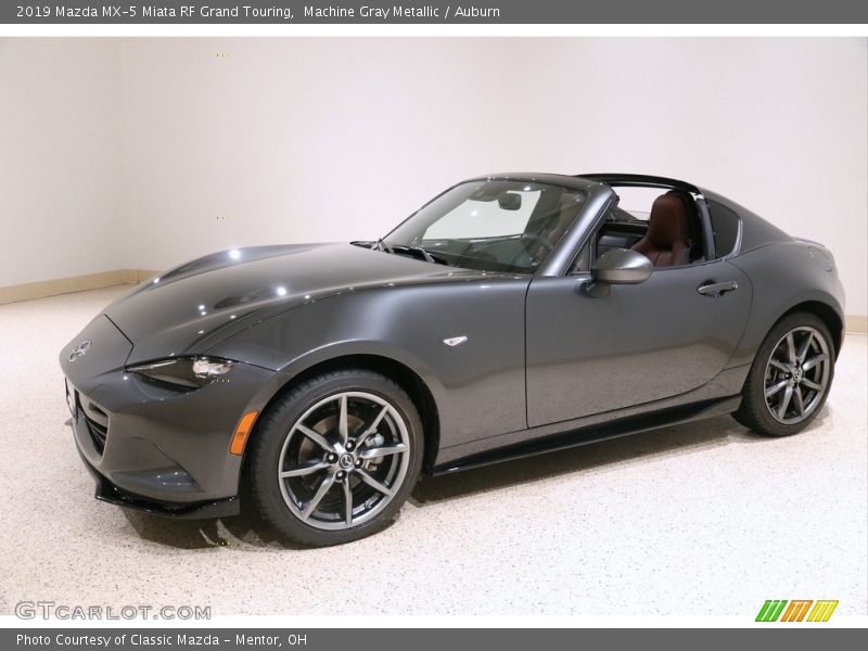 Machine Gray Metallic / Auburn 2019 Mazda MX-5 Miata RF Grand Touring