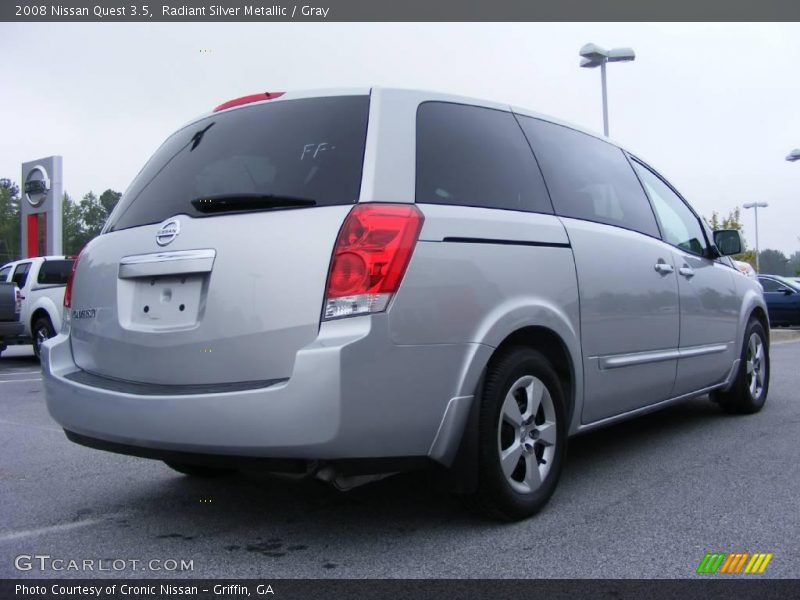 Radiant Silver Metallic / Gray 2008 Nissan Quest 3.5