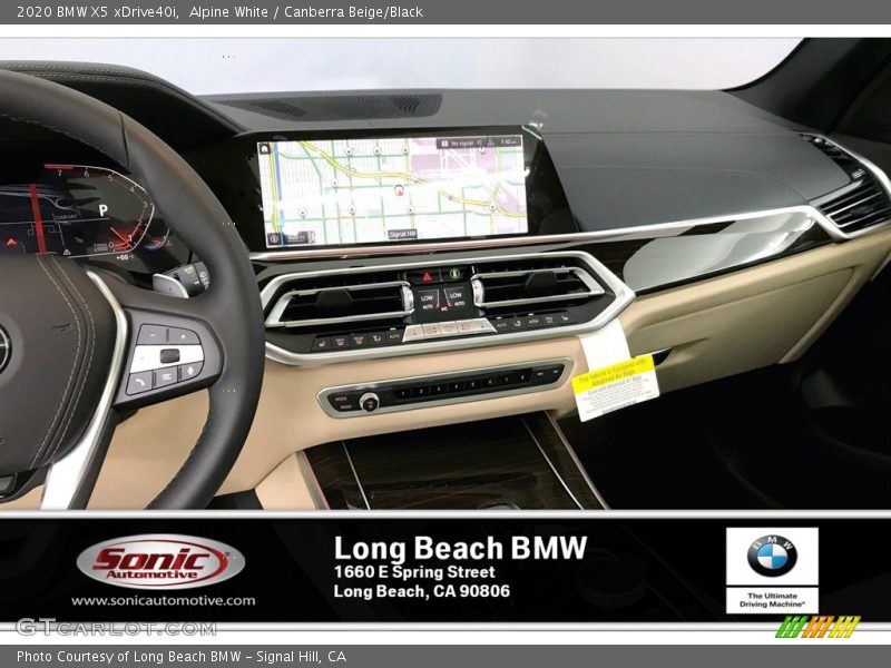 Alpine White / Canberra Beige/Black 2020 BMW X5 xDrive40i