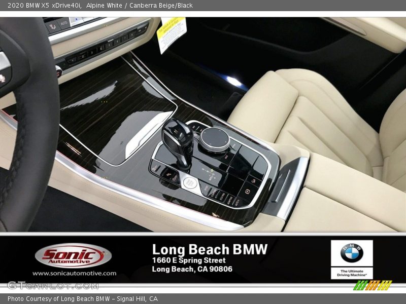 Alpine White / Canberra Beige/Black 2020 BMW X5 xDrive40i