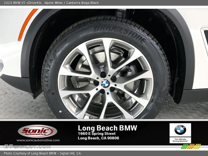 Alpine White / Canberra Beige/Black 2020 BMW X5 xDrive40i
