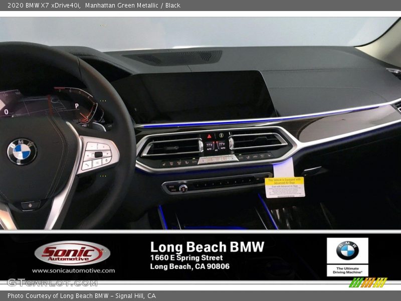 Manhattan Green Metallic / Black 2020 BMW X7 xDrive40i