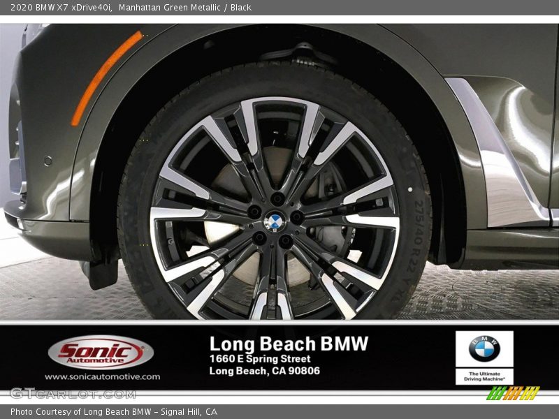 Manhattan Green Metallic / Black 2020 BMW X7 xDrive40i
