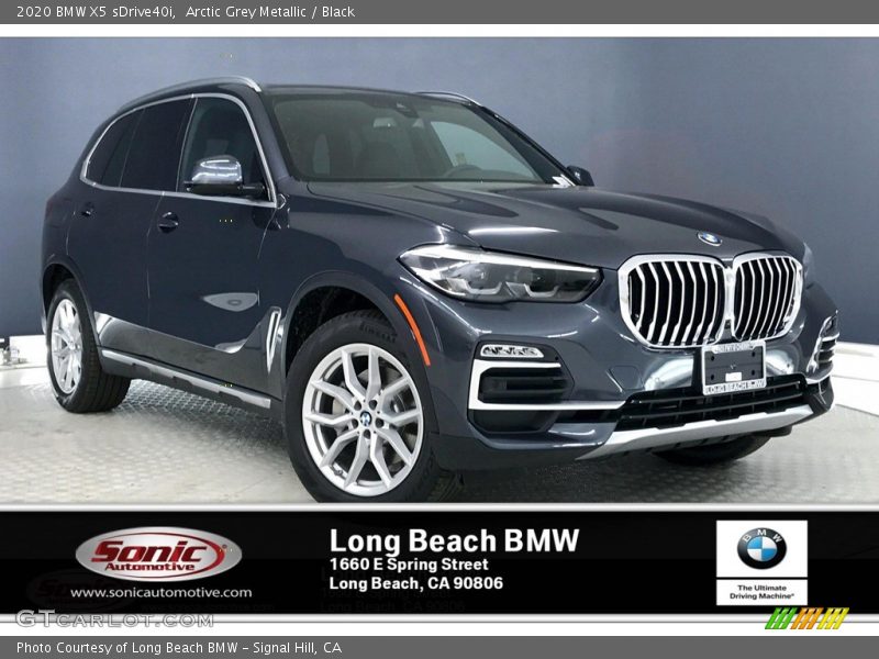 Arctic Grey Metallic / Black 2020 BMW X5 sDrive40i