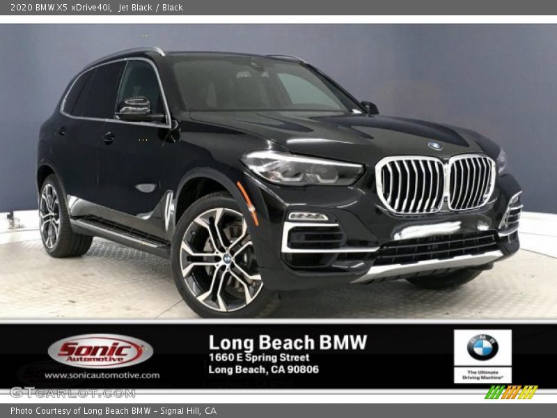 Jet Black / Black 2020 BMW X5 xDrive40i