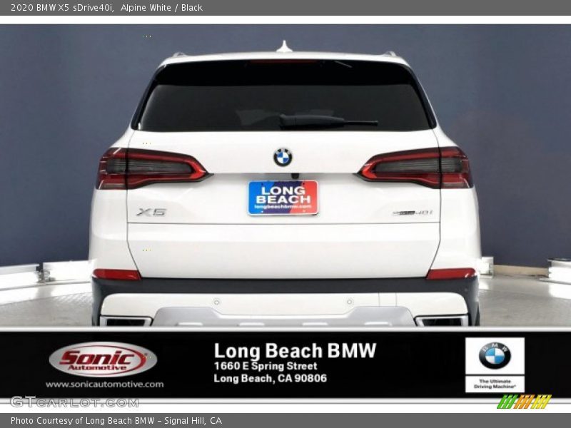 Alpine White / Black 2020 BMW X5 sDrive40i