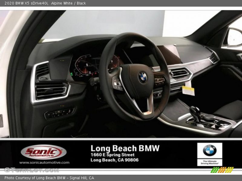 Alpine White / Black 2020 BMW X5 sDrive40i