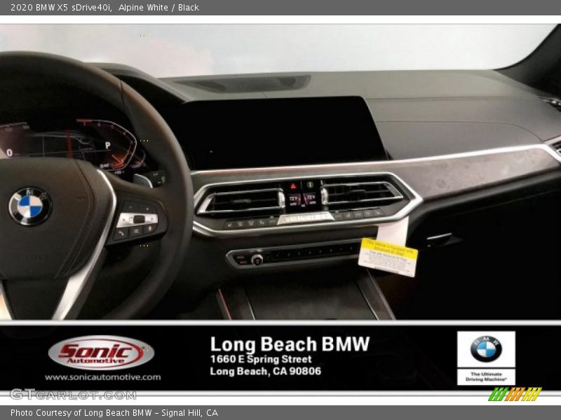 Alpine White / Black 2020 BMW X5 sDrive40i