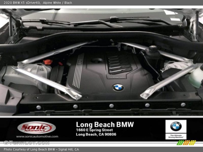 Alpine White / Black 2020 BMW X5 sDrive40i
