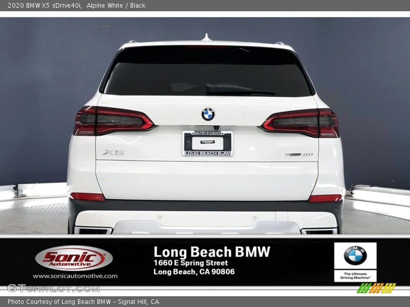Alpine White / Black 2020 BMW X5 sDrive40i
