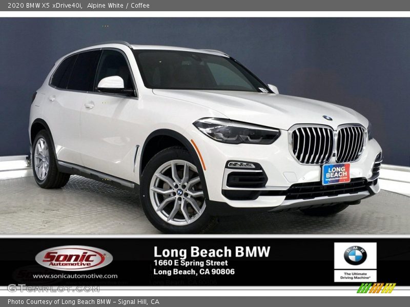 Alpine White / Coffee 2020 BMW X5 xDrive40i