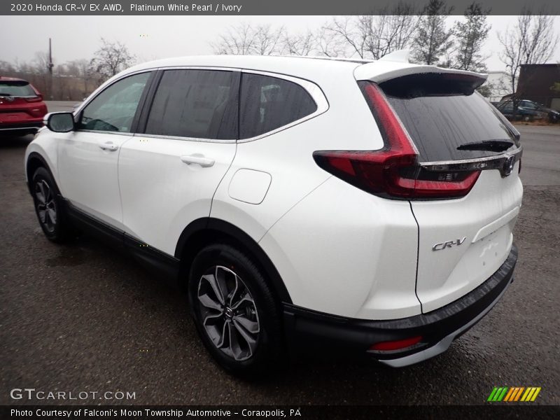 Platinum White Pearl / Ivory 2020 Honda CR-V EX AWD