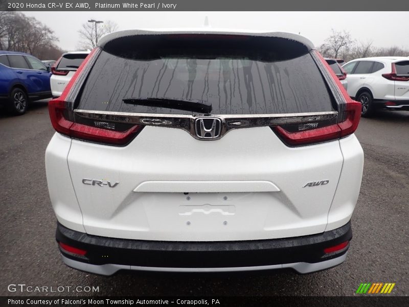 Platinum White Pearl / Ivory 2020 Honda CR-V EX AWD