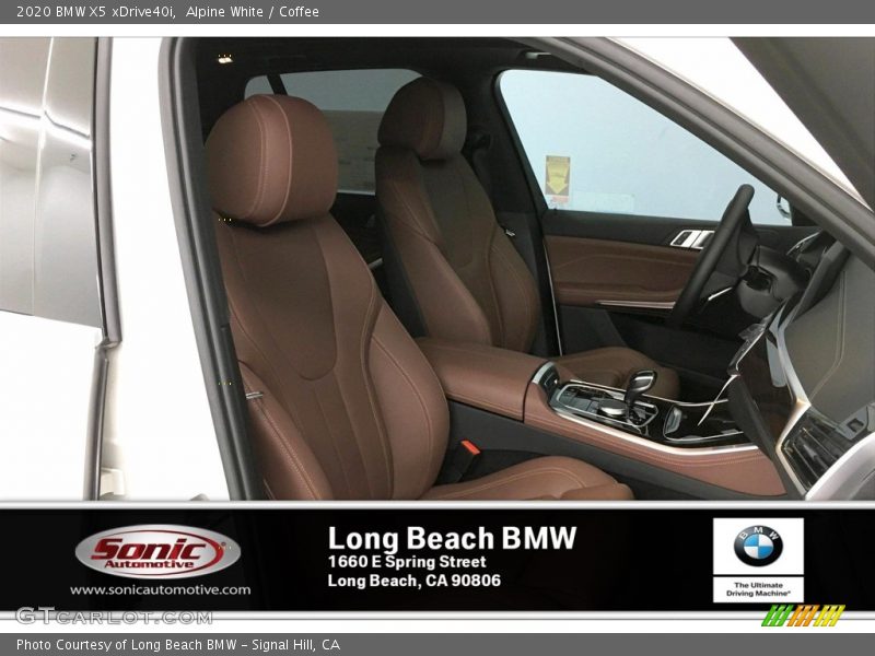 Alpine White / Coffee 2020 BMW X5 xDrive40i