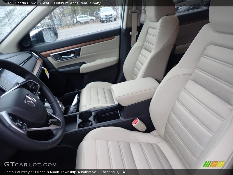 Platinum White Pearl / Ivory 2020 Honda CR-V EX AWD