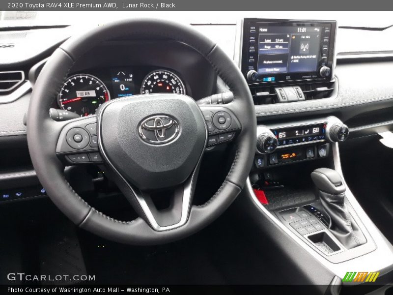 Lunar Rock / Black 2020 Toyota RAV4 XLE Premium AWD