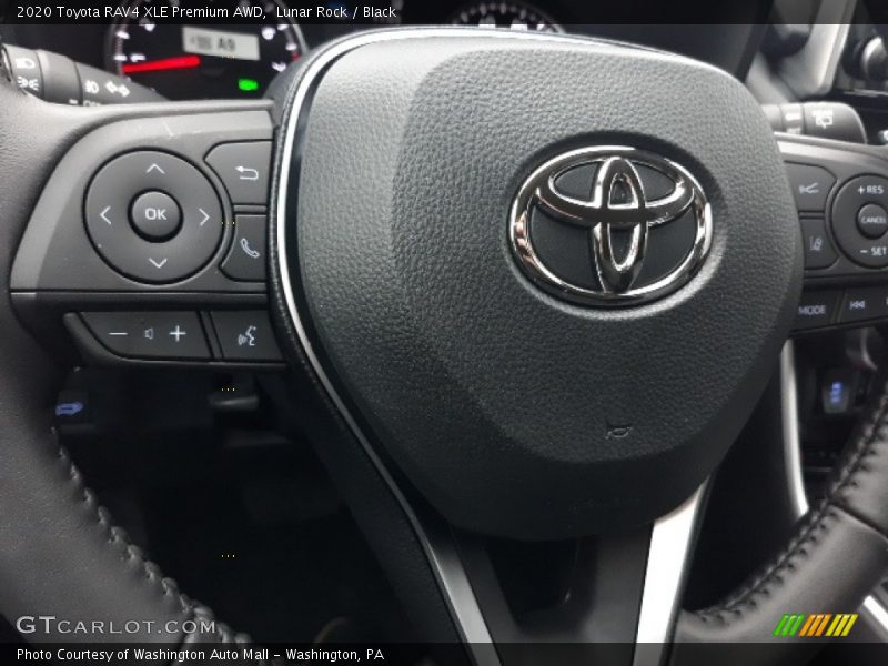 Lunar Rock / Black 2020 Toyota RAV4 XLE Premium AWD