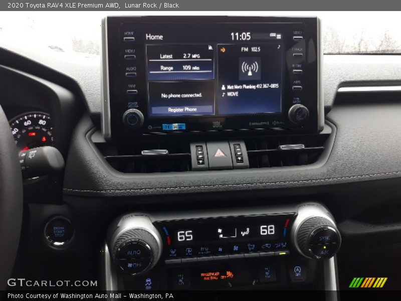 Lunar Rock / Black 2020 Toyota RAV4 XLE Premium AWD