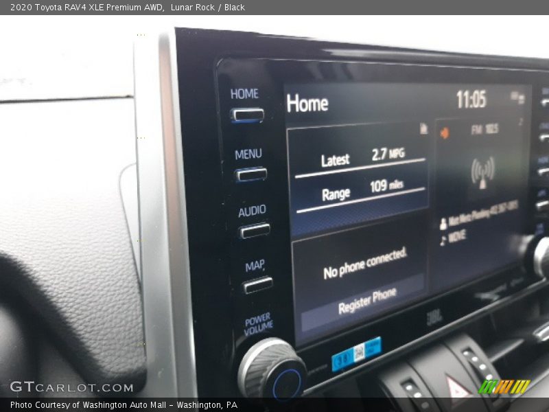 Lunar Rock / Black 2020 Toyota RAV4 XLE Premium AWD