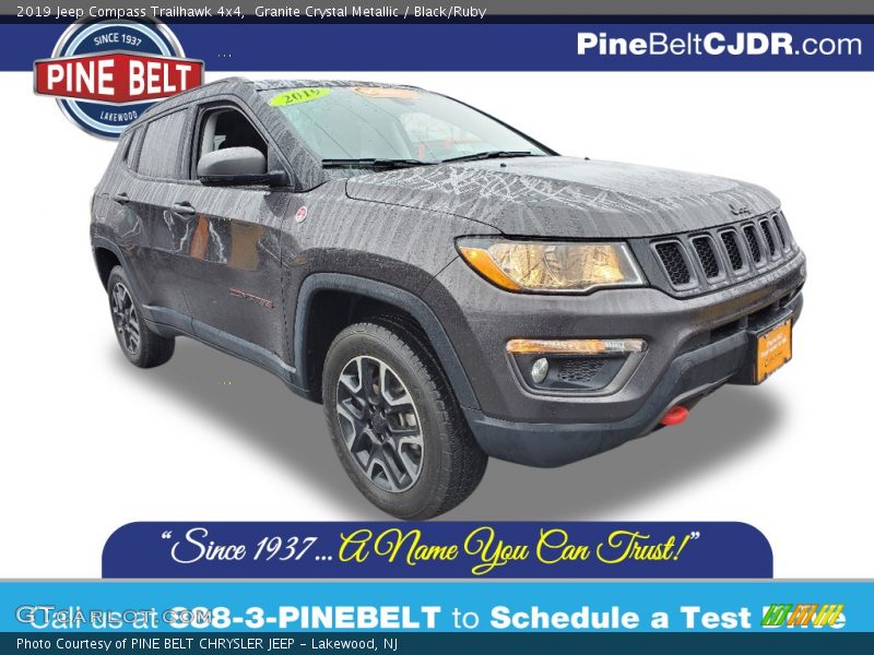Granite Crystal Metallic / Black/Ruby 2019 Jeep Compass Trailhawk 4x4