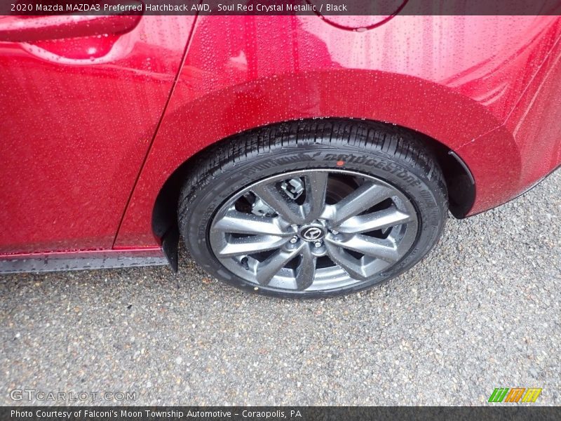 Soul Red Crystal Metallic / Black 2020 Mazda MAZDA3 Preferred Hatchback AWD