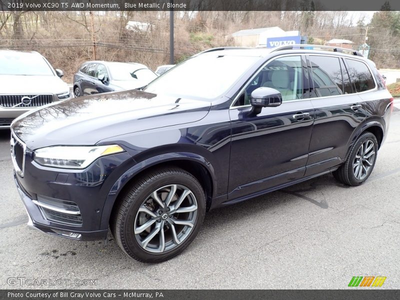 Blue Metallic / Blonde 2019 Volvo XC90 T5 AWD Momentum