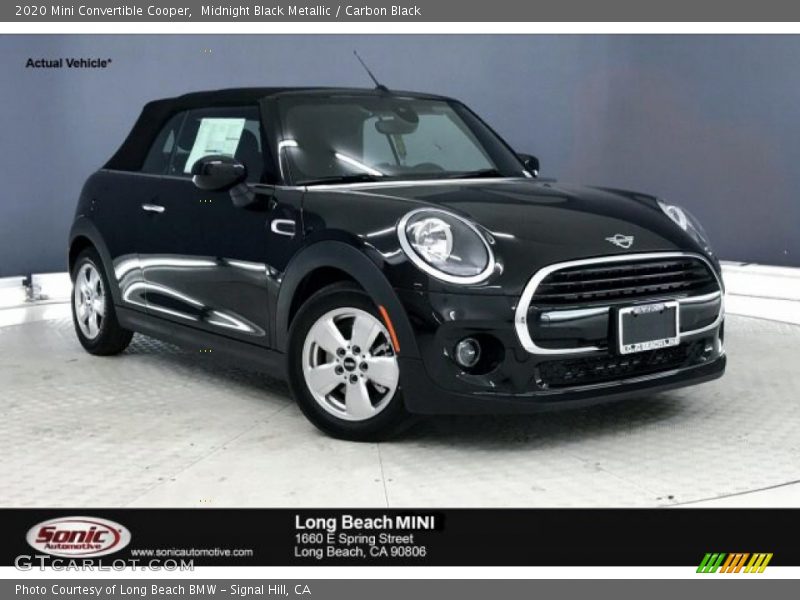 Midnight Black Metallic / Carbon Black 2020 Mini Convertible Cooper