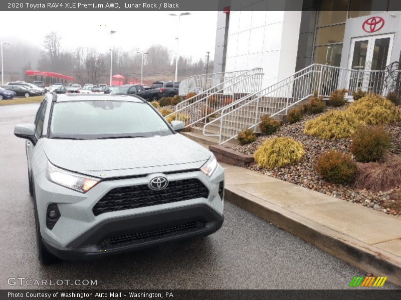 Lunar Rock / Black 2020 Toyota RAV4 XLE Premium AWD