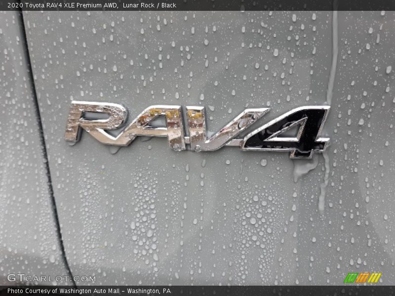 Lunar Rock / Black 2020 Toyota RAV4 XLE Premium AWD
