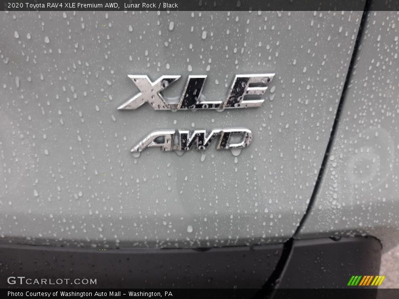 Lunar Rock / Black 2020 Toyota RAV4 XLE Premium AWD