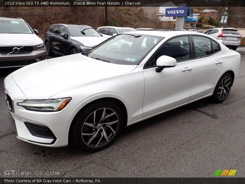  2019 S60 T6 AWD Momentum Crystal White Pearl Metallic