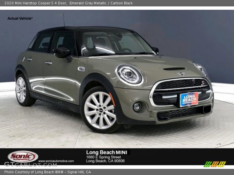 Emerald Gray Metallic / Carbon Black 2020 Mini Hardtop Cooper S 4 Door