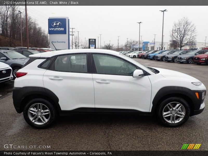 Chalk White / Black 2020 Hyundai Kona SE AWD