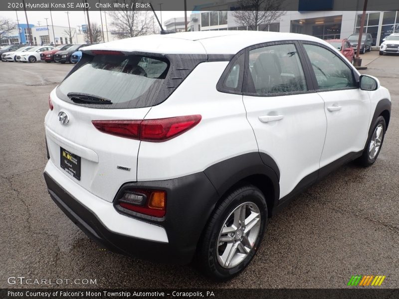 Chalk White / Black 2020 Hyundai Kona SE AWD