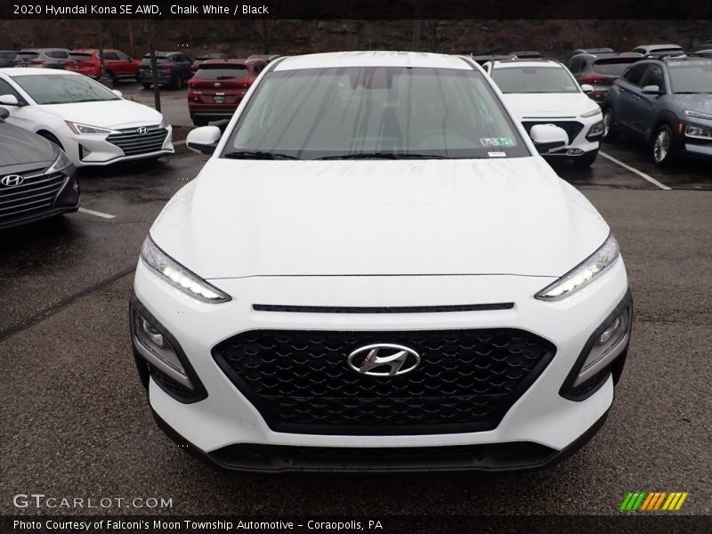 Chalk White / Black 2020 Hyundai Kona SE AWD