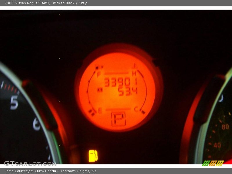 Wicked Black / Gray 2008 Nissan Rogue S AWD