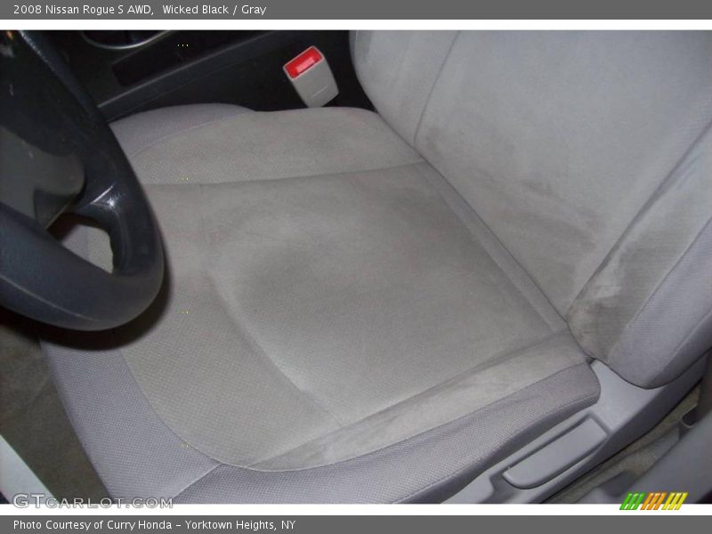 Wicked Black / Gray 2008 Nissan Rogue S AWD