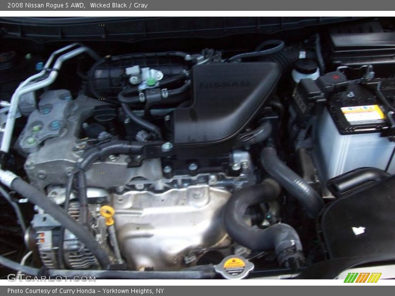 Wicked Black / Gray 2008 Nissan Rogue S AWD