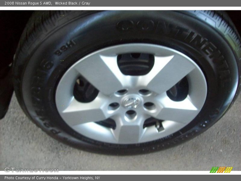 Wicked Black / Gray 2008 Nissan Rogue S AWD